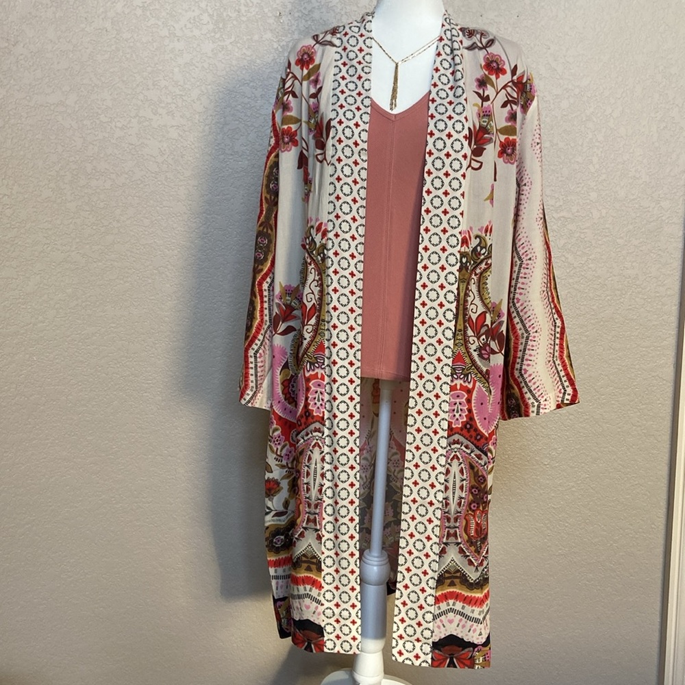 2/$20 Sale! Lightweight Duster/Kimono in excellent condition, Boston Proper/S